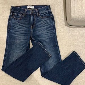 Abercrombie Kids Classic Slim Dark Denim Jeans (Youth Boys)
